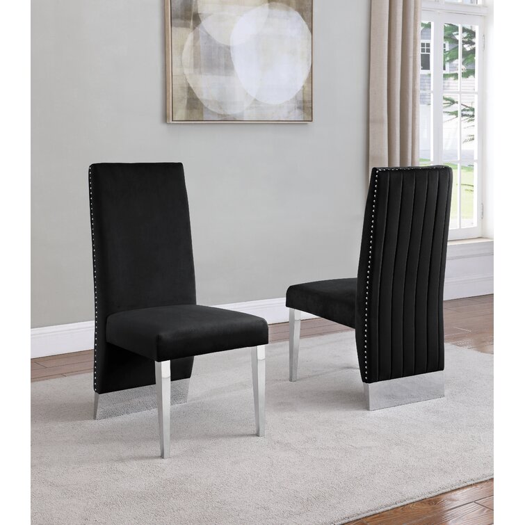 Wayfair grey velvet discount chair